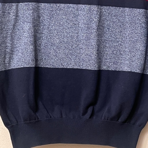 Tommy Hilfiger Color-Block Crewneck Sweater in Gray and Blue 310 - Picture 5 of 8